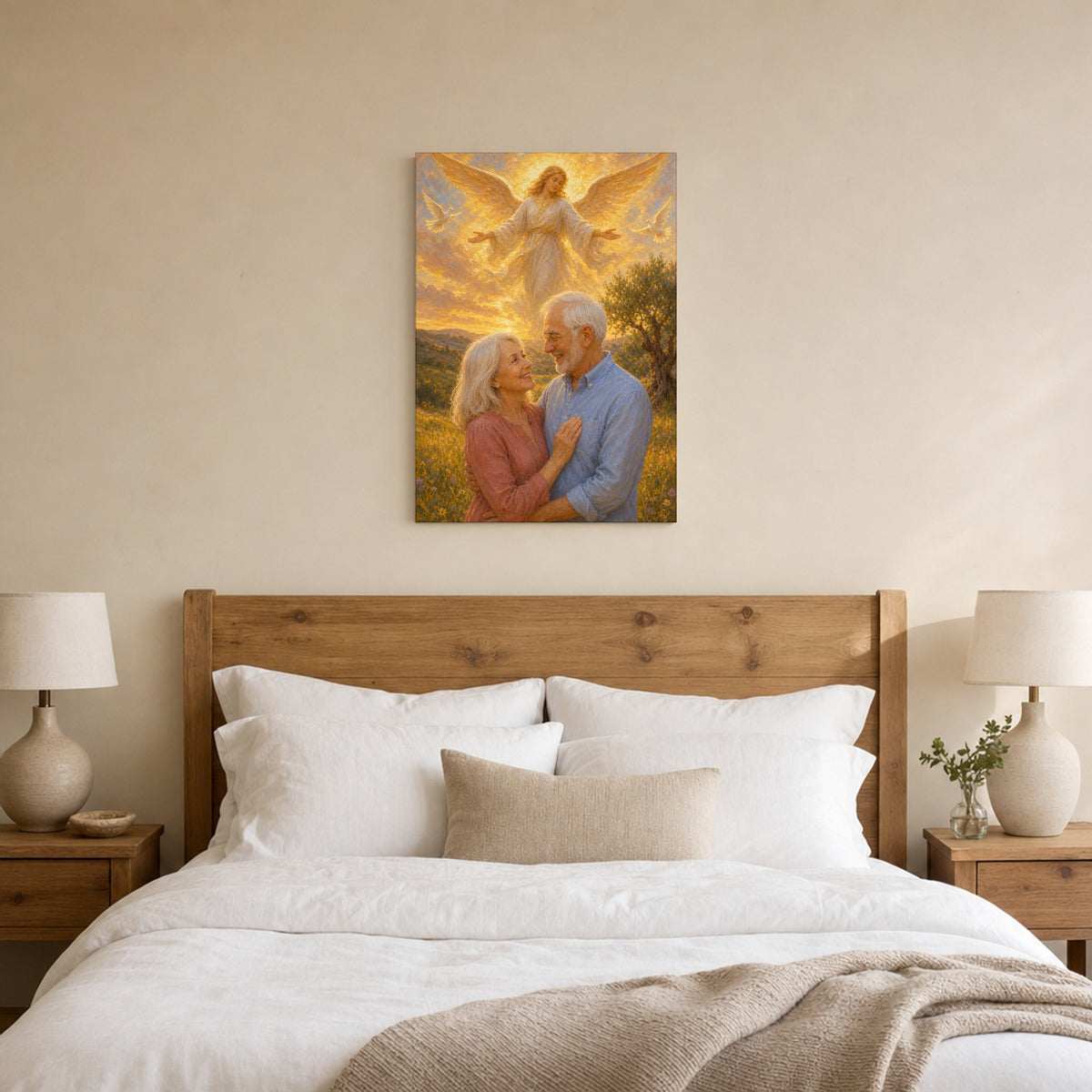 Anniversary Angel: room mockup, bedroom