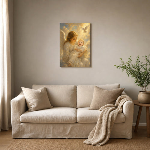 Baptism Blessing: room mockup, living room