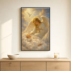 Baptism Blessing: room mockup, sideboard