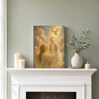 Baptism Blessing: room mockup, mantel