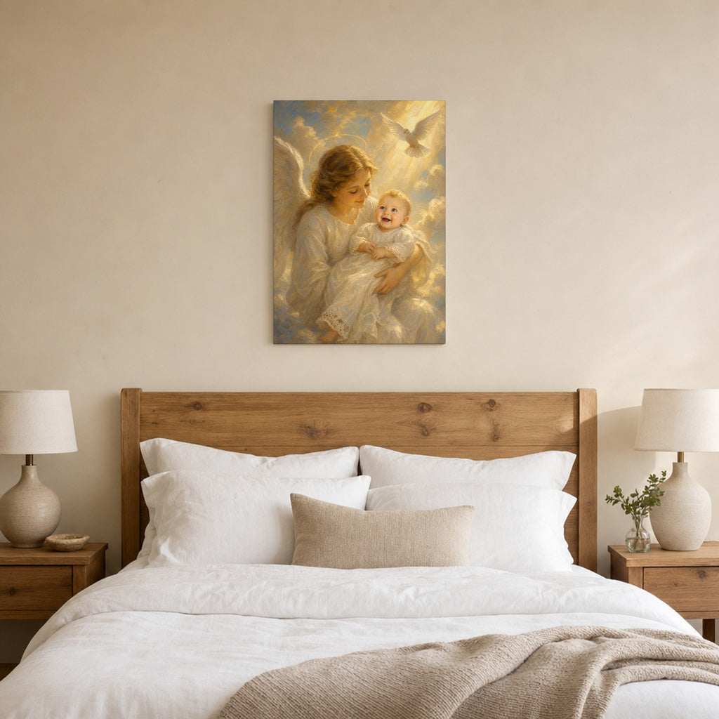 Baptism Blessing: room mockup, bedroom