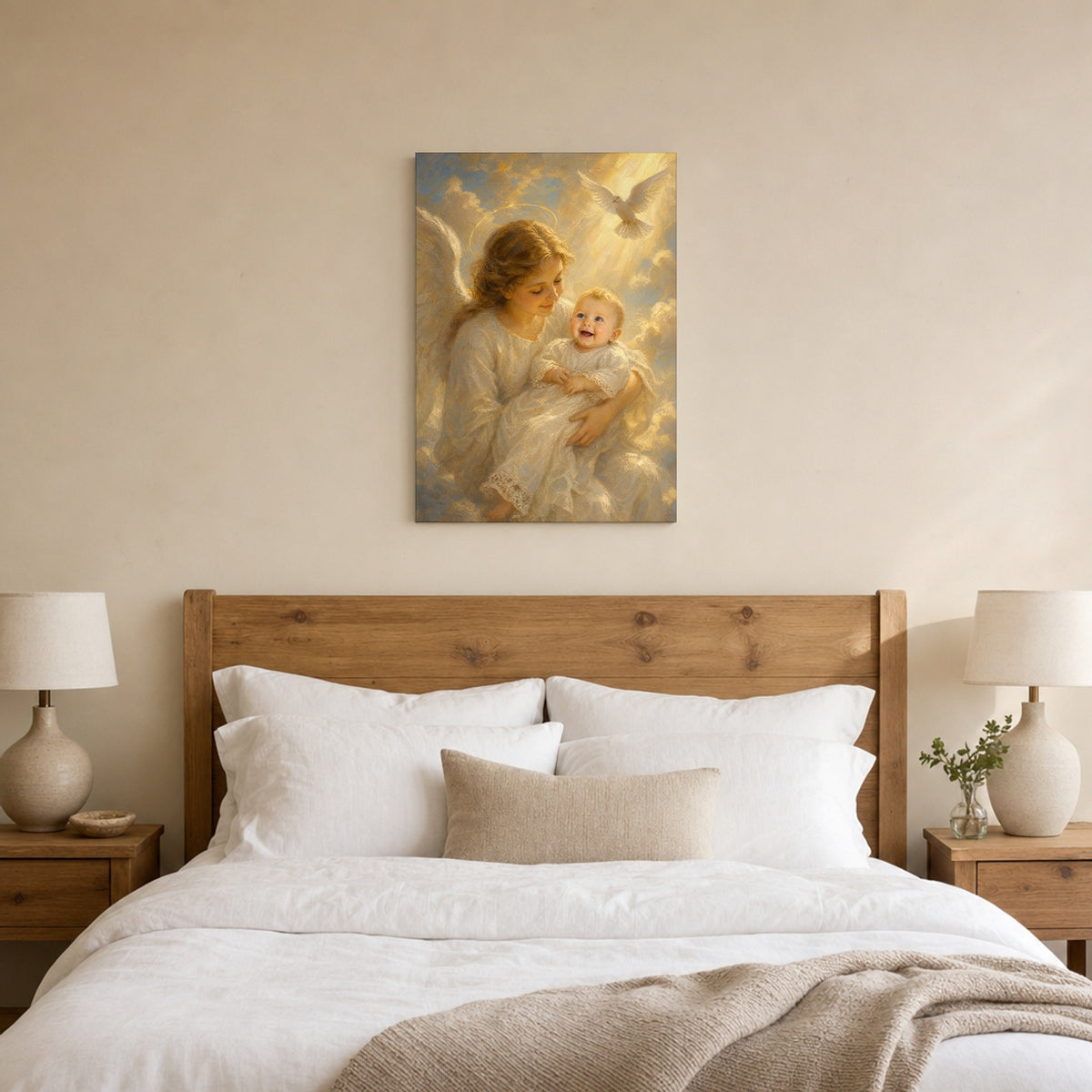 Baptism Blessing: room mockup, bedroom
