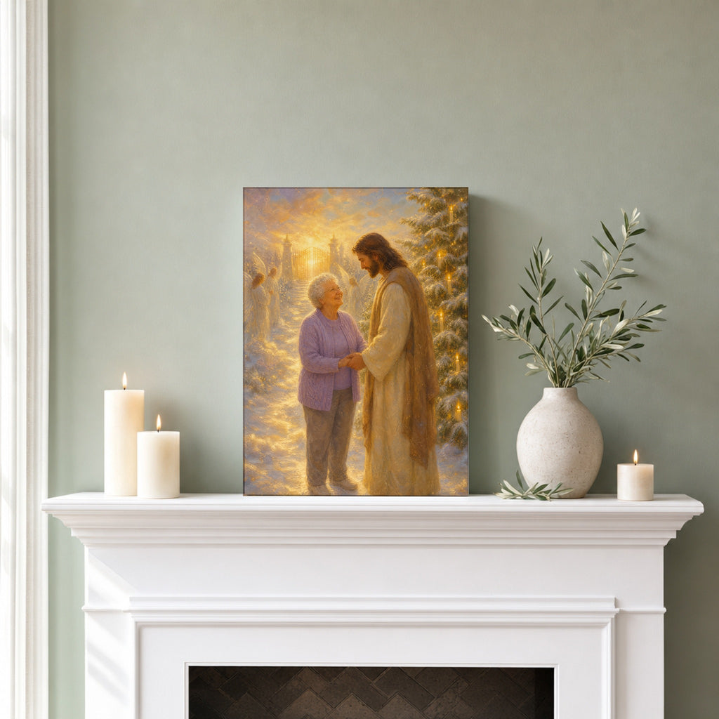 Christmas in Heaven: room mockup, mantel