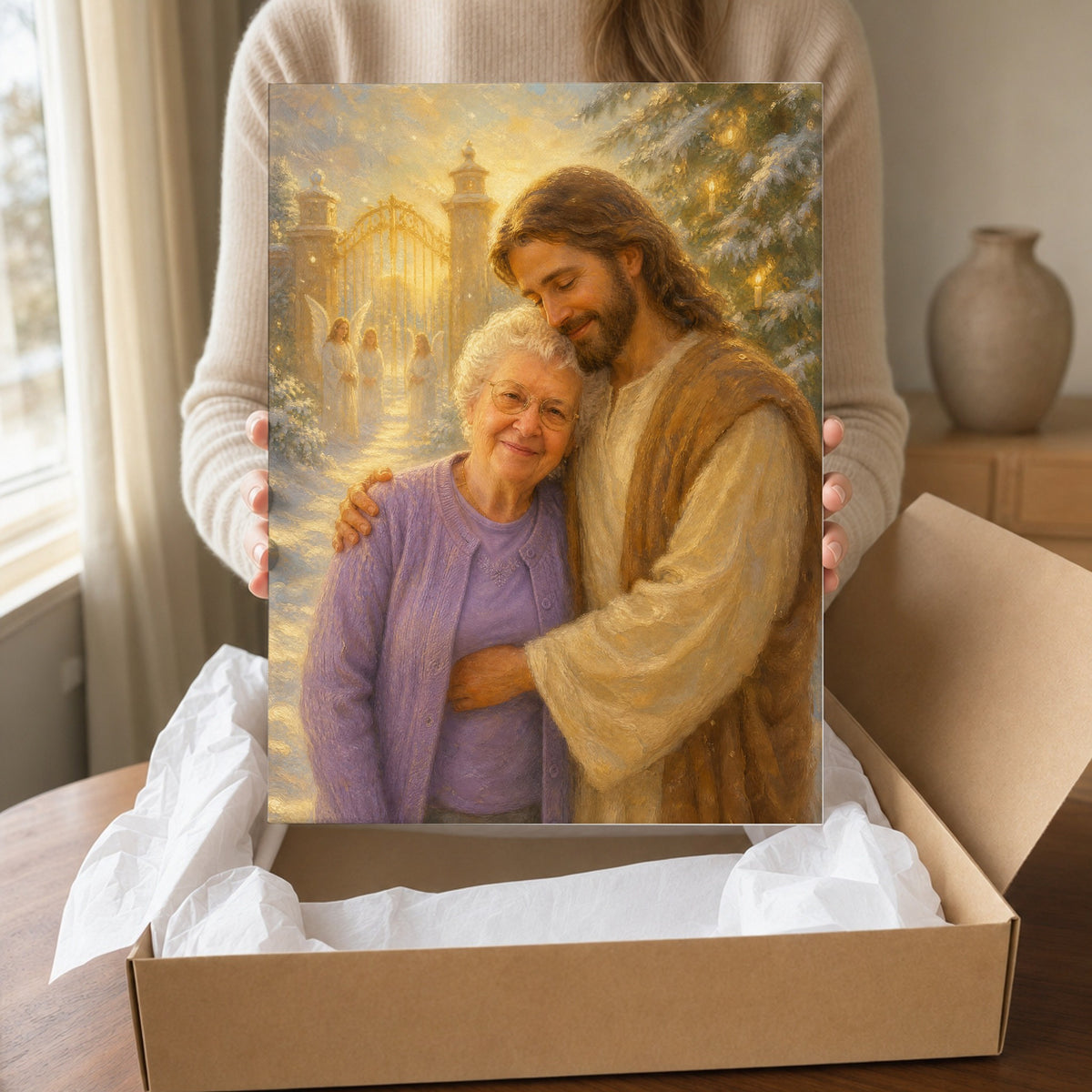 Christmas in Heaven: room mockup, gift