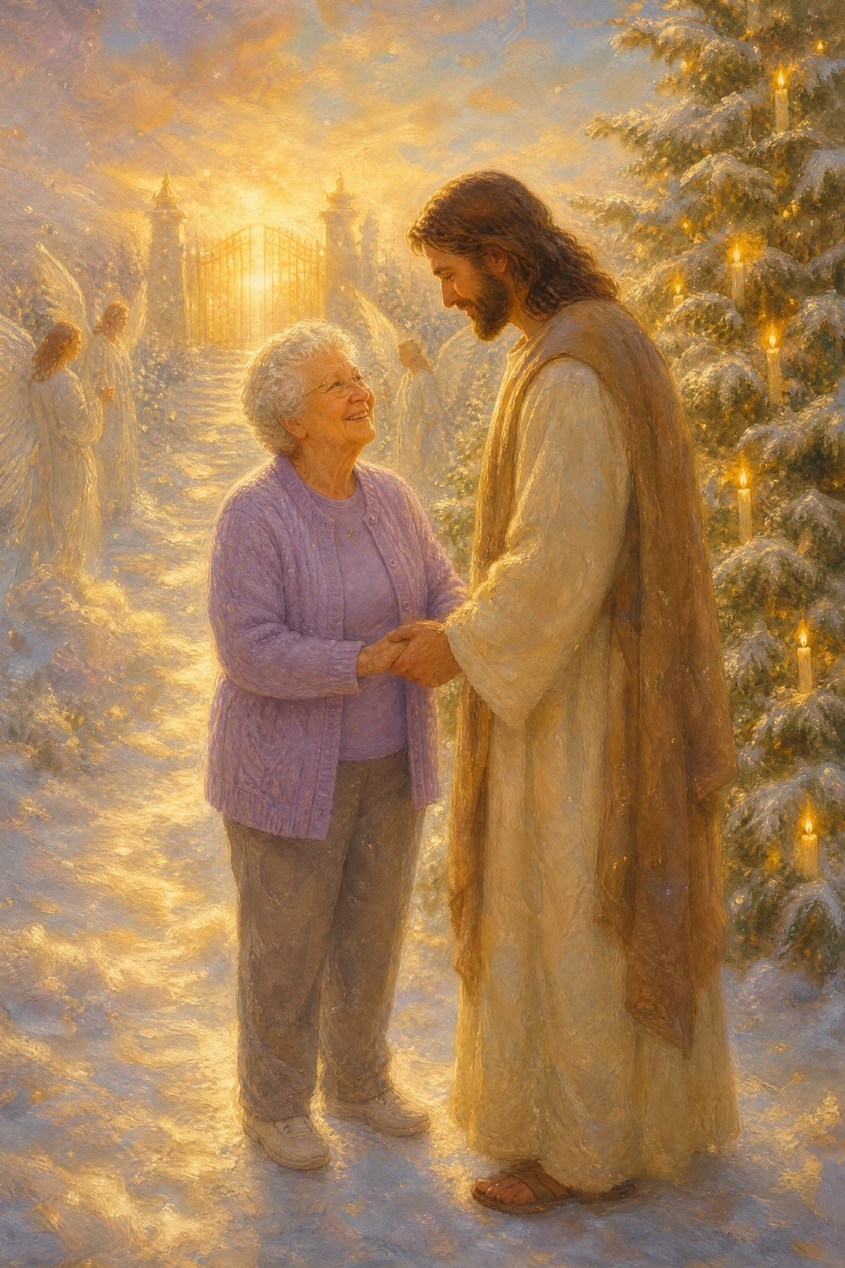 Christmas in Heaven: sample painting 3