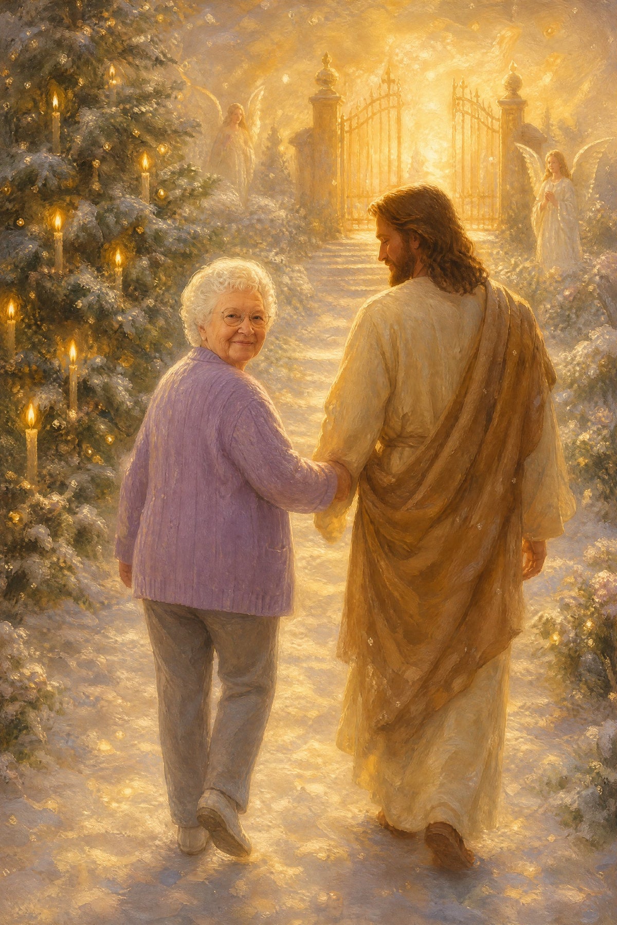 Christmas in Heaven: sample painting 4