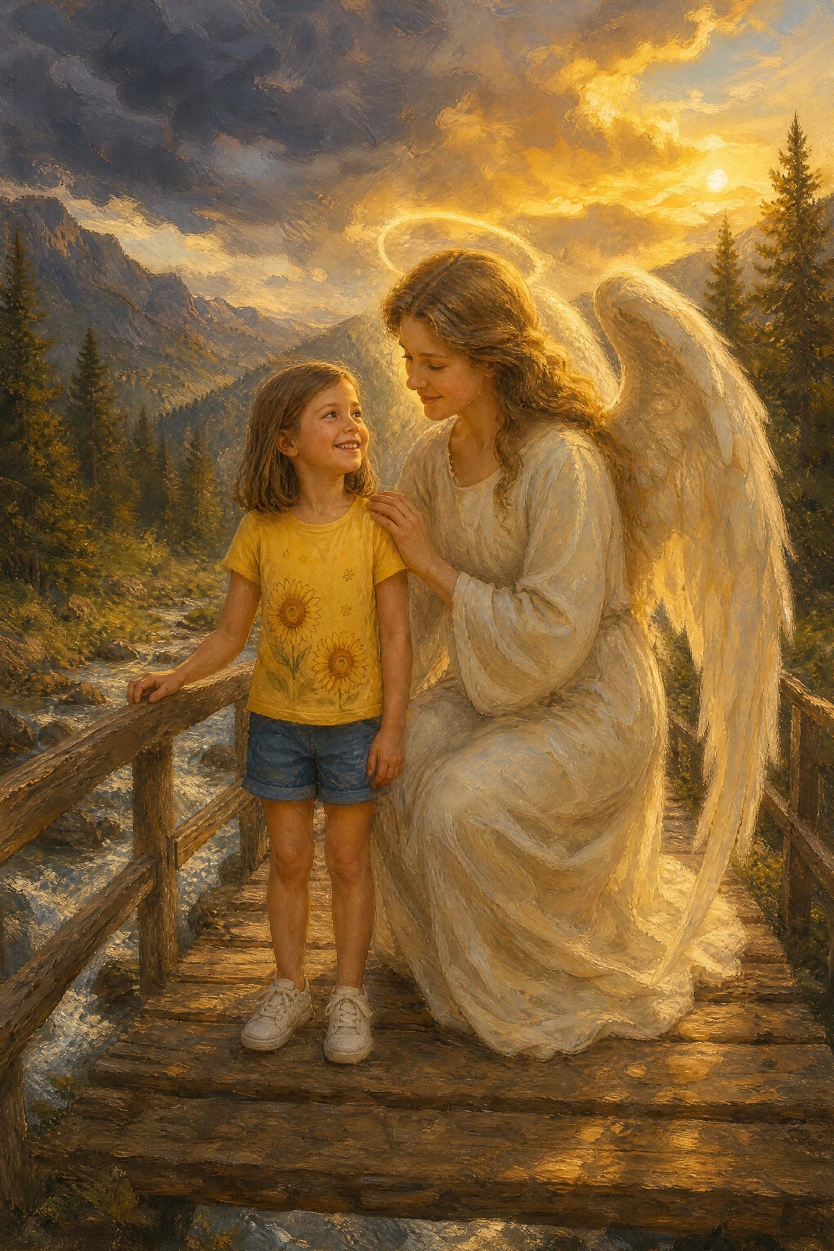 Guardian Angel Bridge: sample painting 2