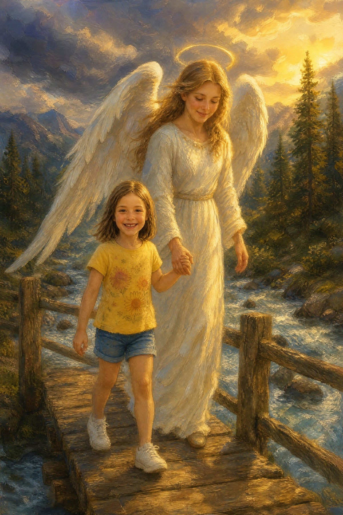 Guardian Angel Bridge: sample painting 4
