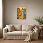 Under Mary's Mantle: room mockup, living room