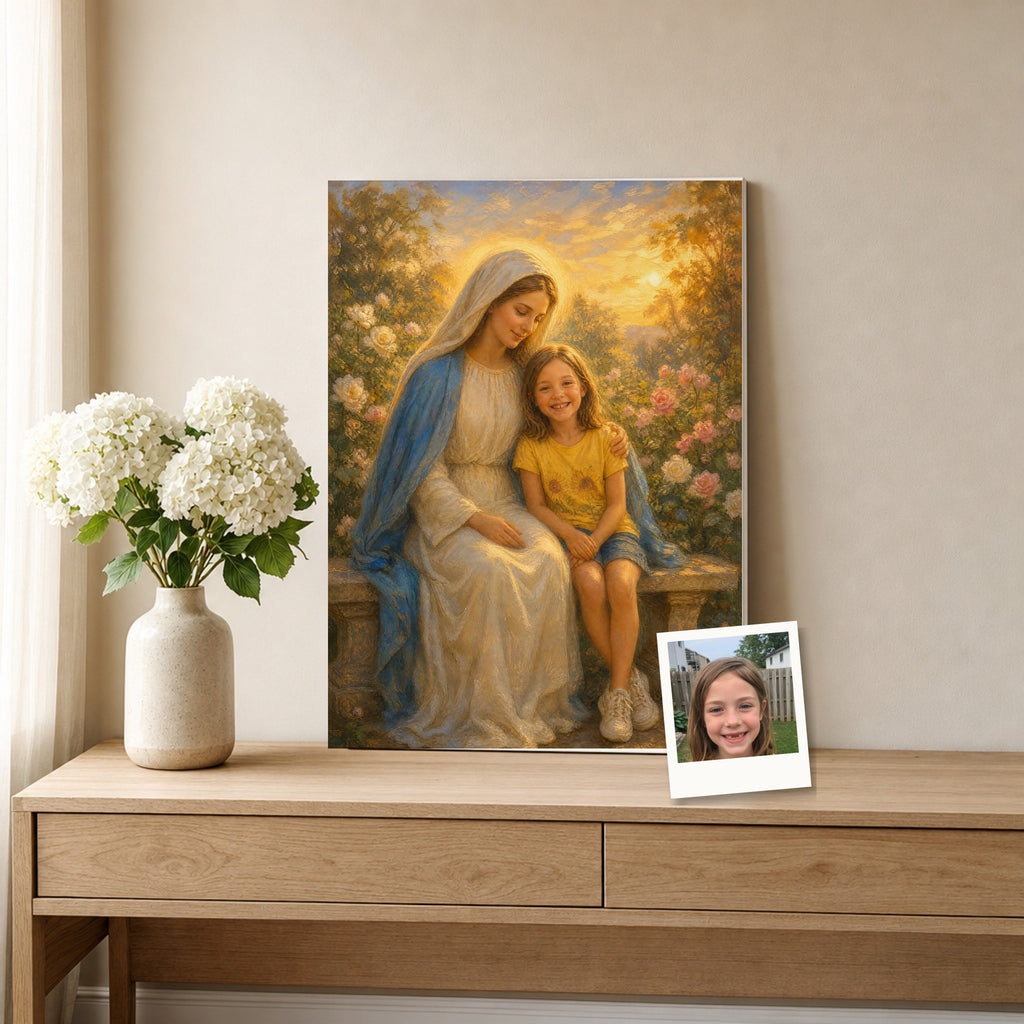 Under Mary's Mantle: room mockup, console