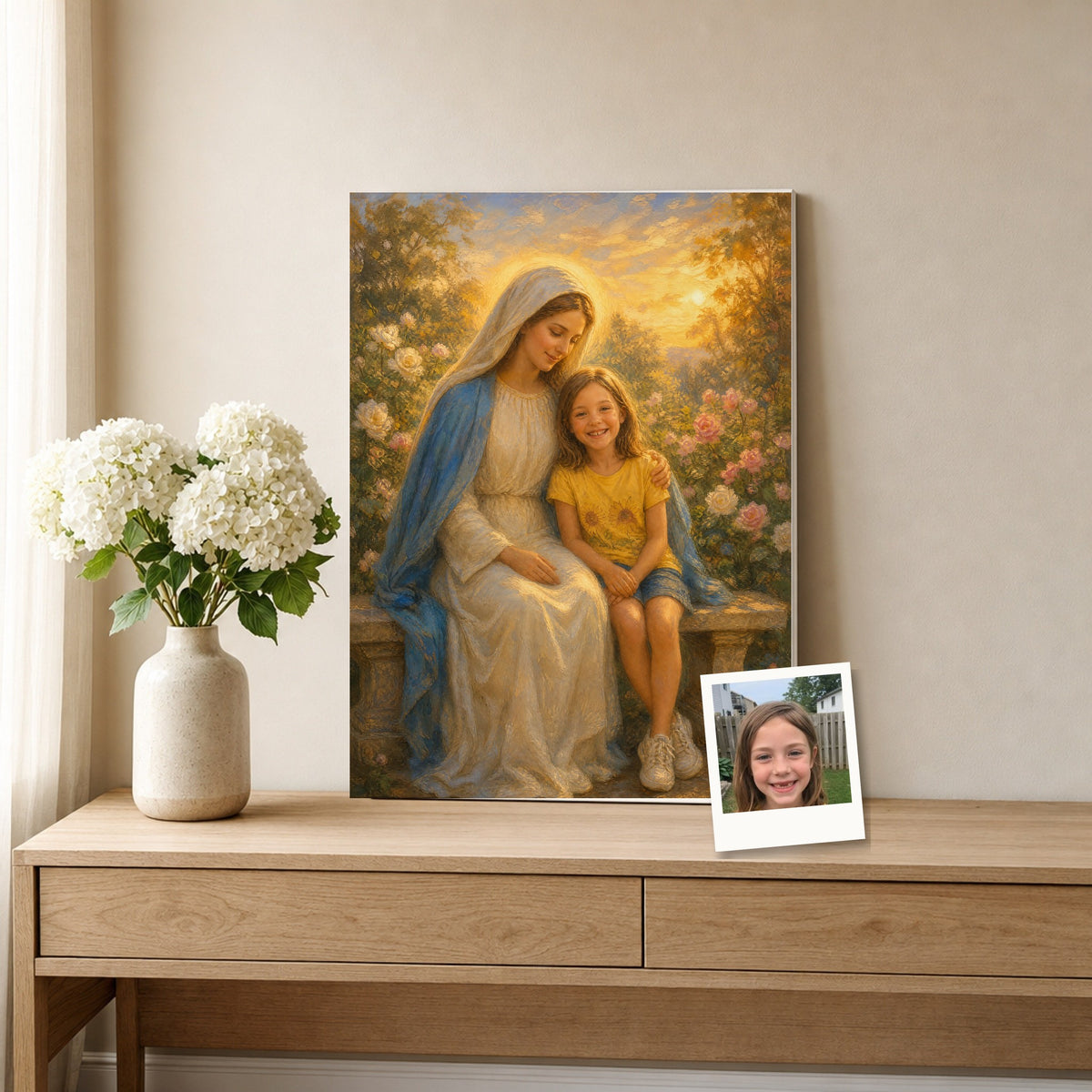 Under Mary's Mantle: room mockup, console