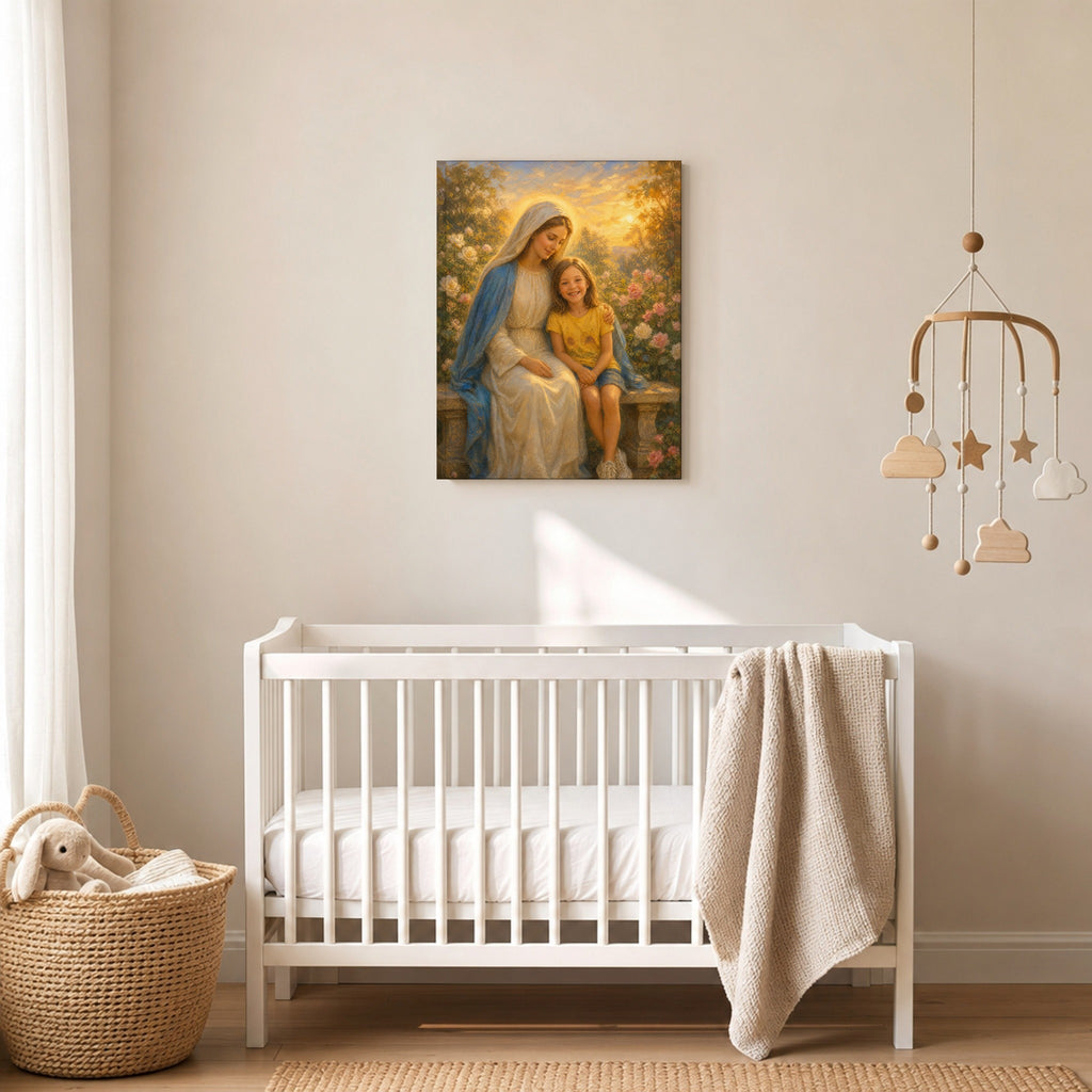 Under Mary's Mantle: room mockup, nursery