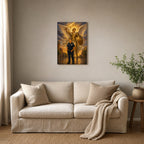 St. Michael Protector: room mockup, living room