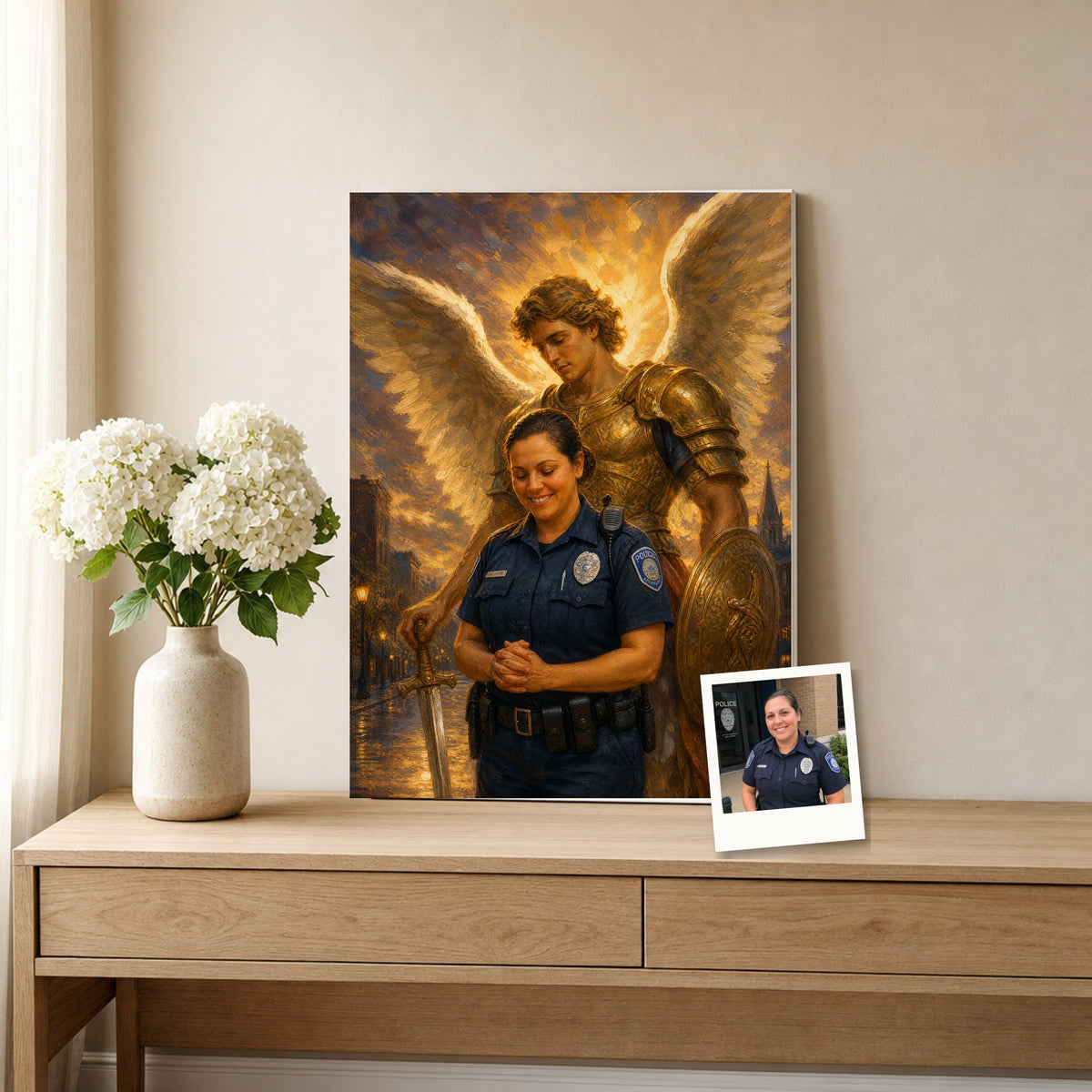 St. Michael Protector: room mockup, console