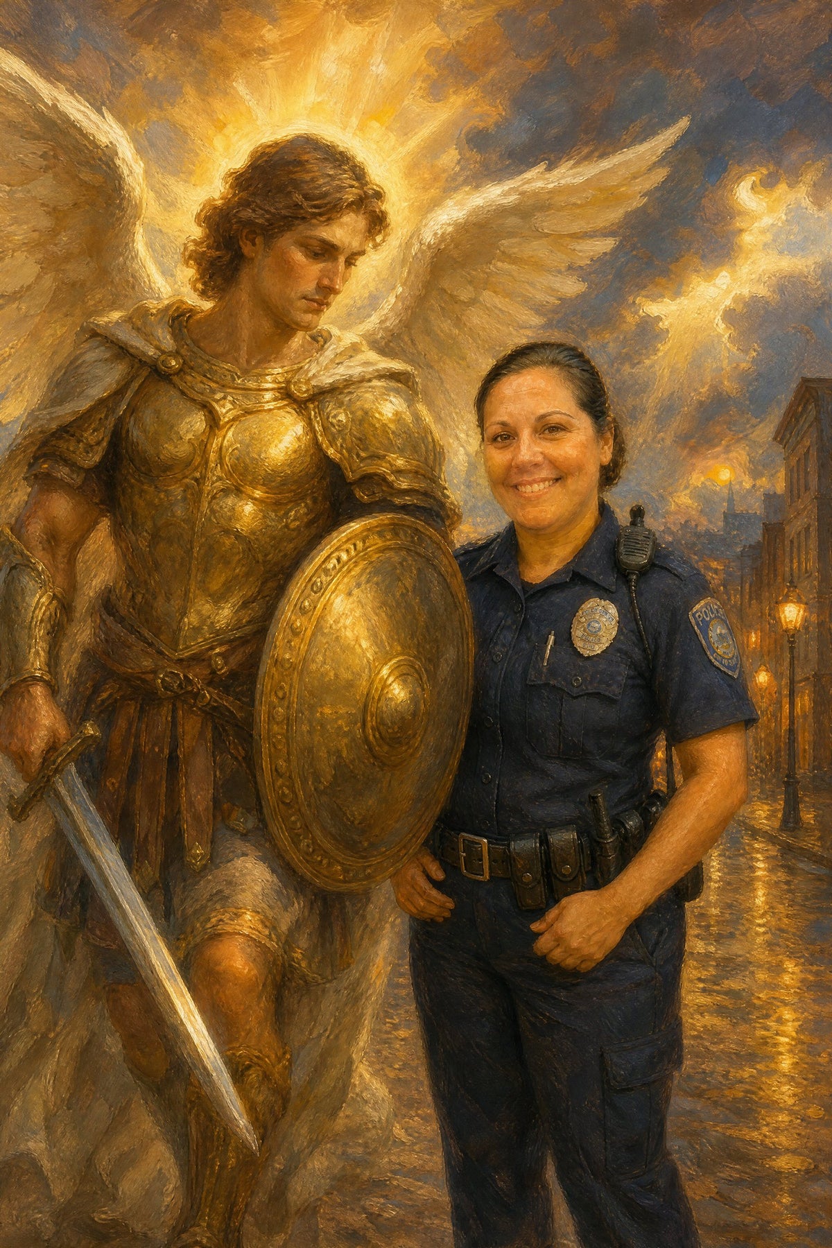 St. Michael Protector: sample painting 2