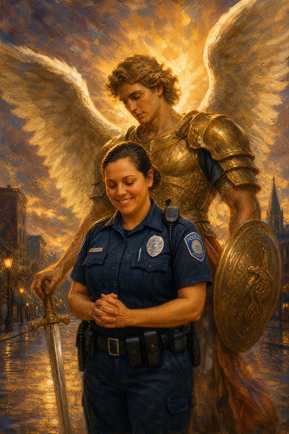 St. Michael Protector: sample painting 4