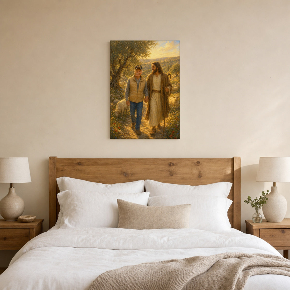 Walk with Jesus: room mockup, bedroom
