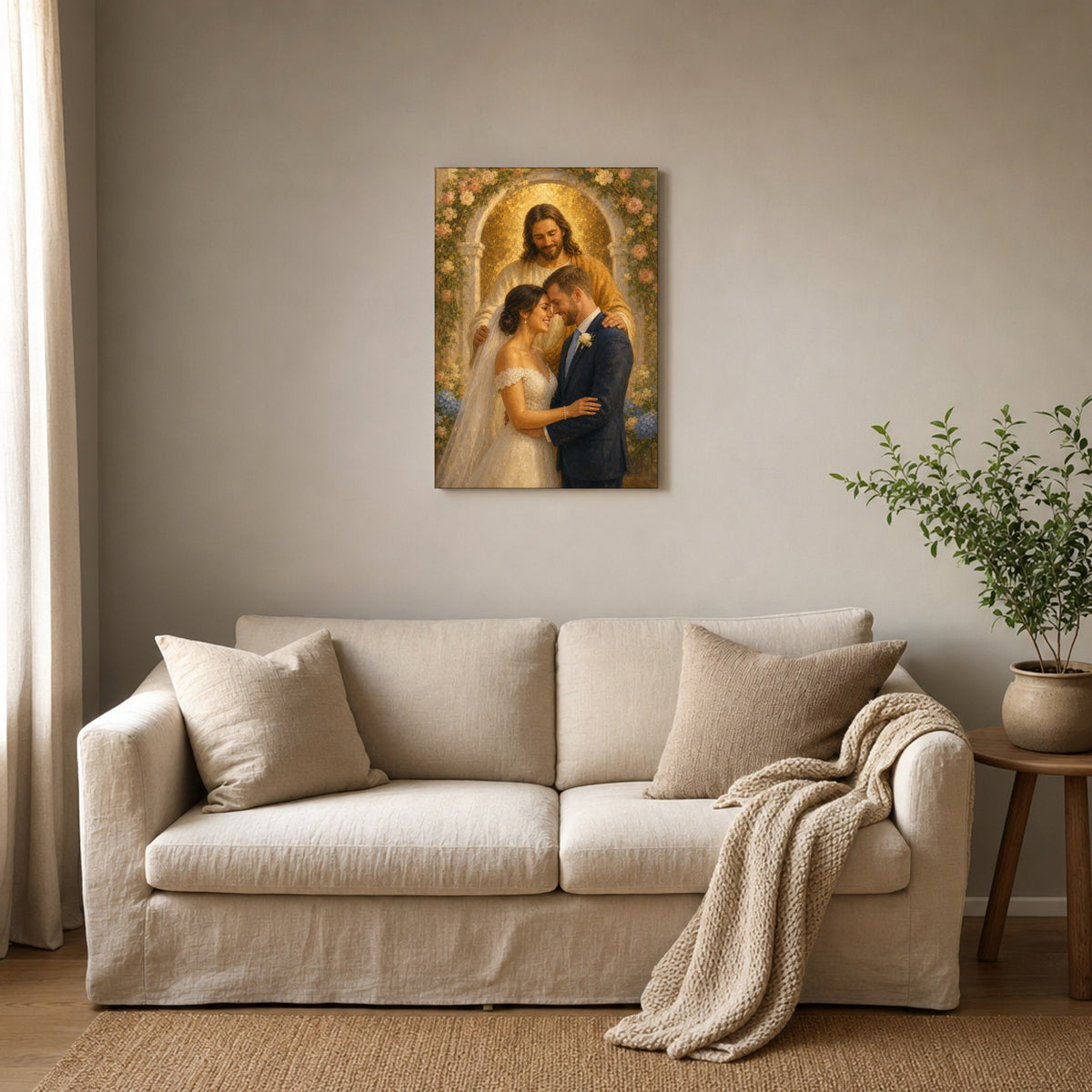 Wedding Blessing: room mockup, living room