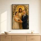 Wedding Blessing: room mockup, sideboard