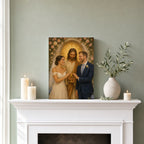 Wedding Blessing: room mockup, mantel
